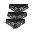 3-pack Brazilian shorts Valencia, Black