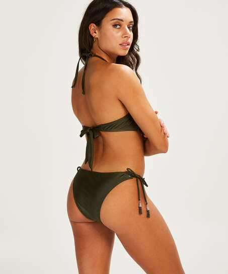 Lucia bandeau bikini top, Green