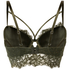 Isabella Padded Underwired Longline Bra, Green