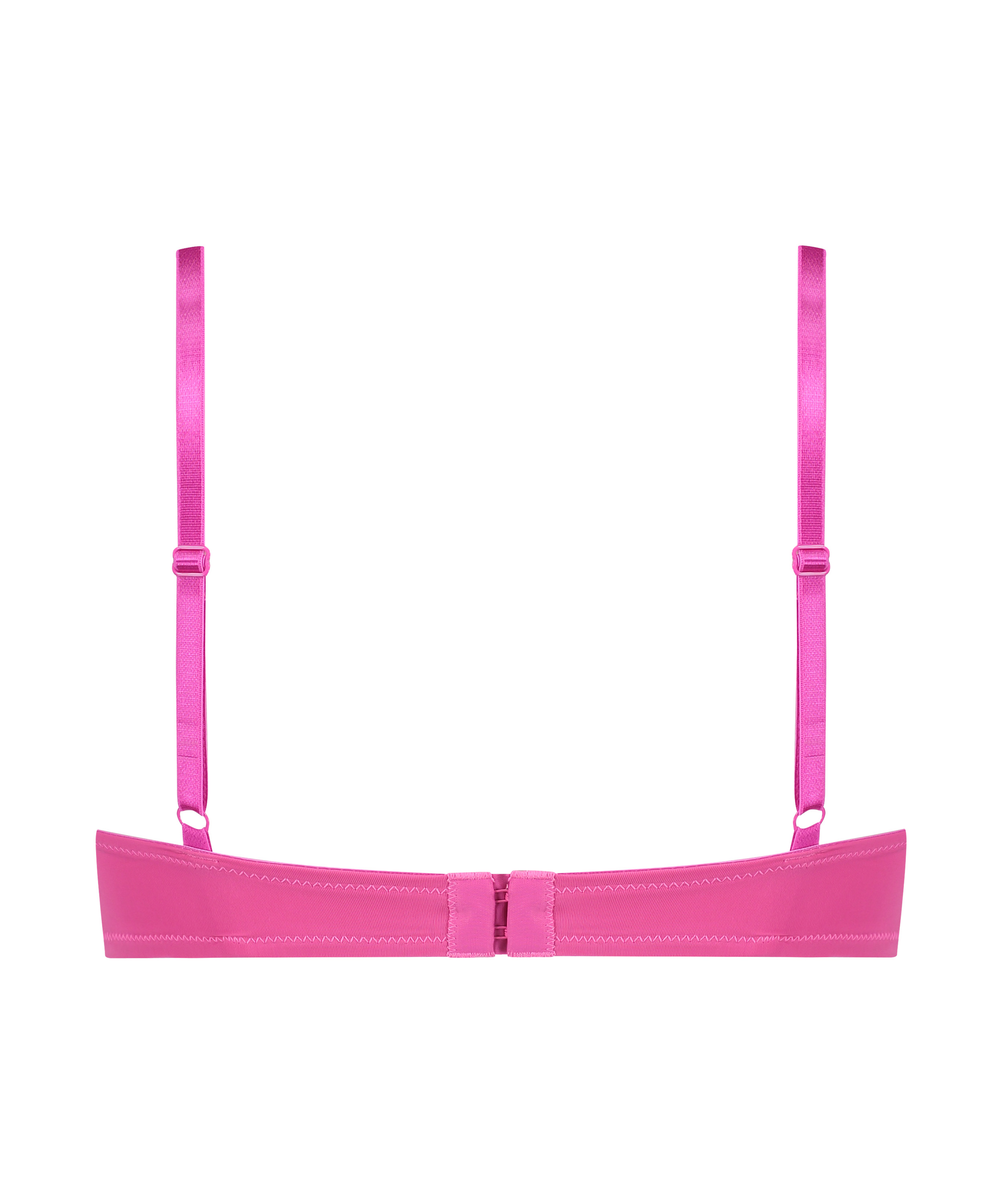 Plunge Padded Underwired Bra, Pink, main