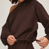 Top Viscose Boatneck, Brown