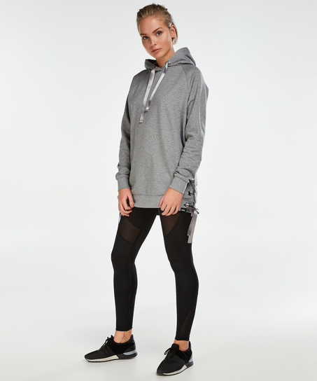 HKMX Sweater lace up, Gray