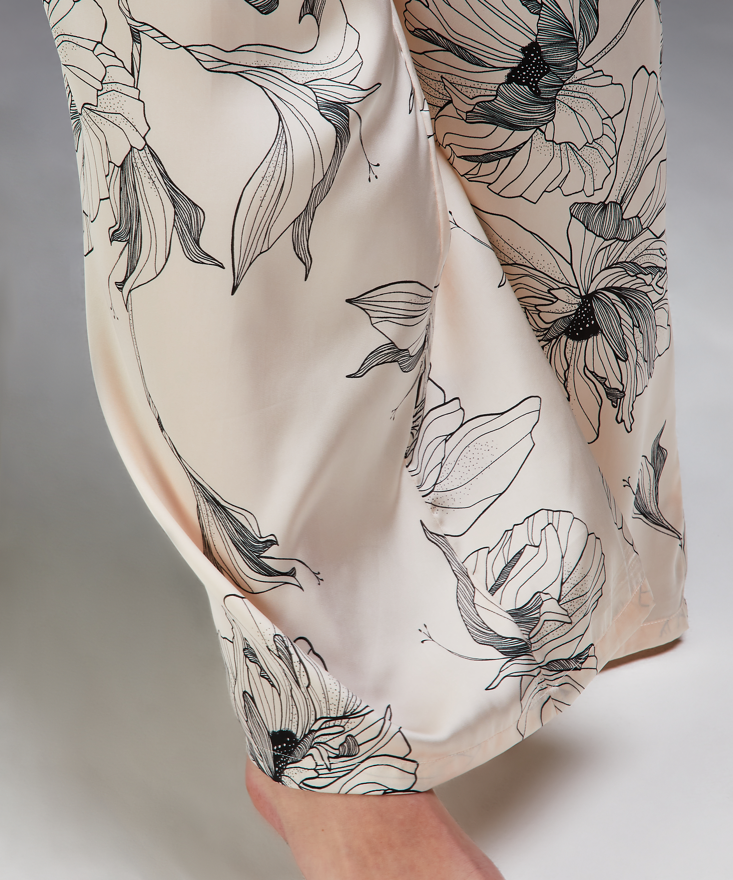 Petite Lotus satin palazzo trousers, Pink, main