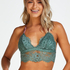 Illuna triangle bralette, Green