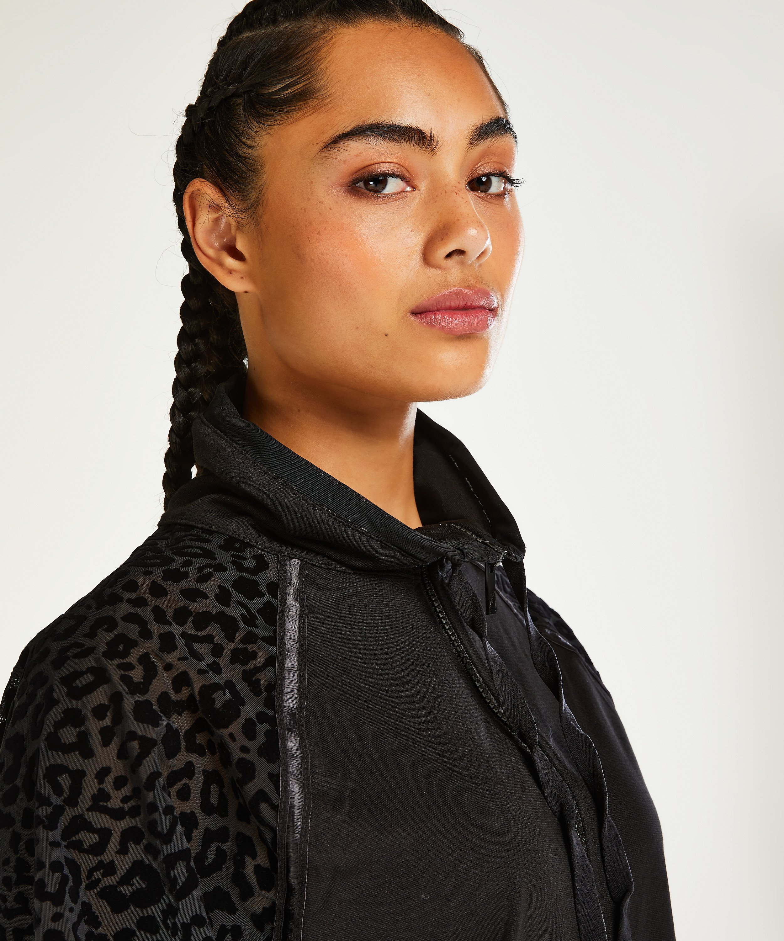 HKMX Leopard Jacket, Black, main