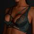 Lyra Non-Padded Longline Underwired Bra, Green