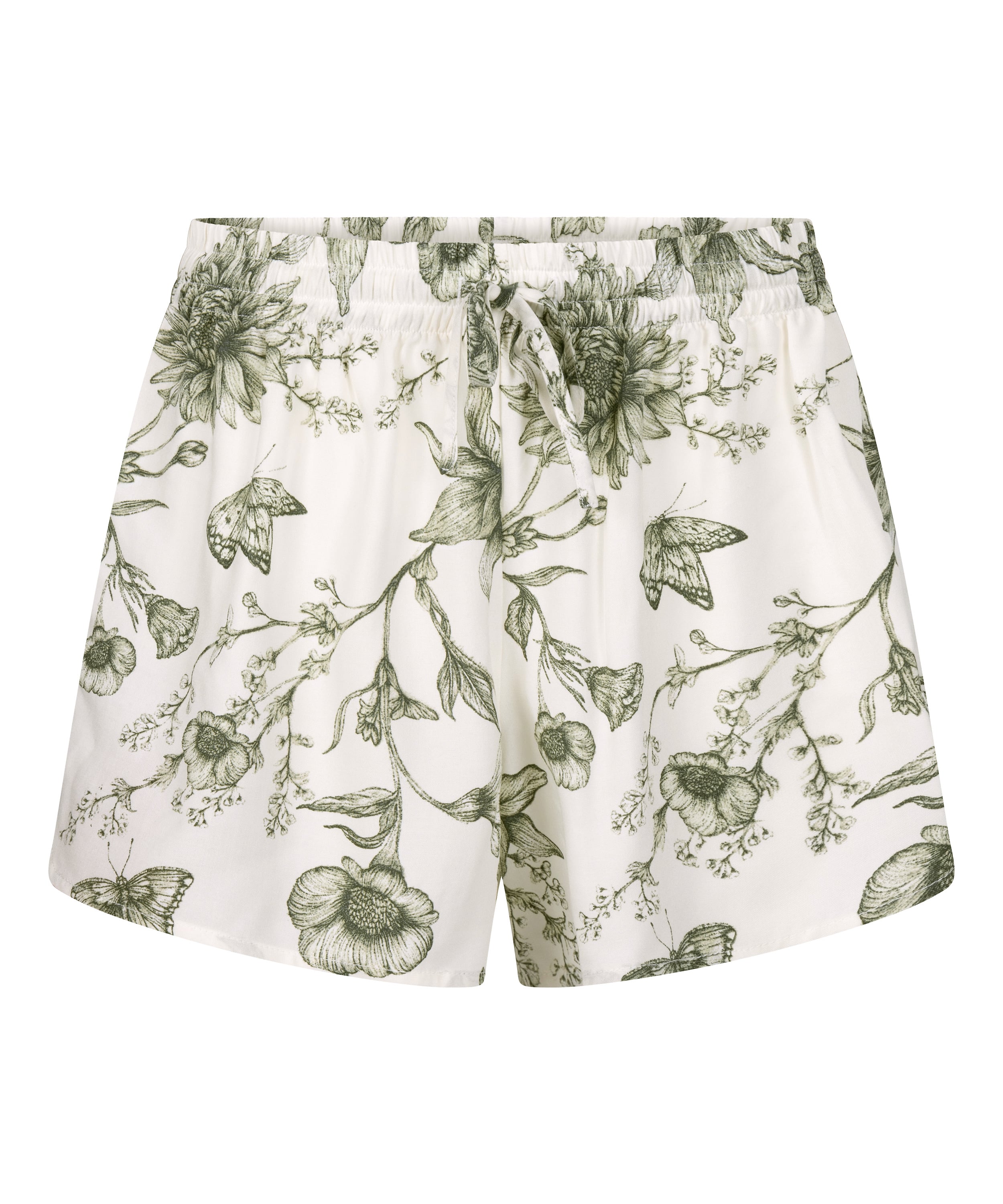 Pyjama Shorts, White, main