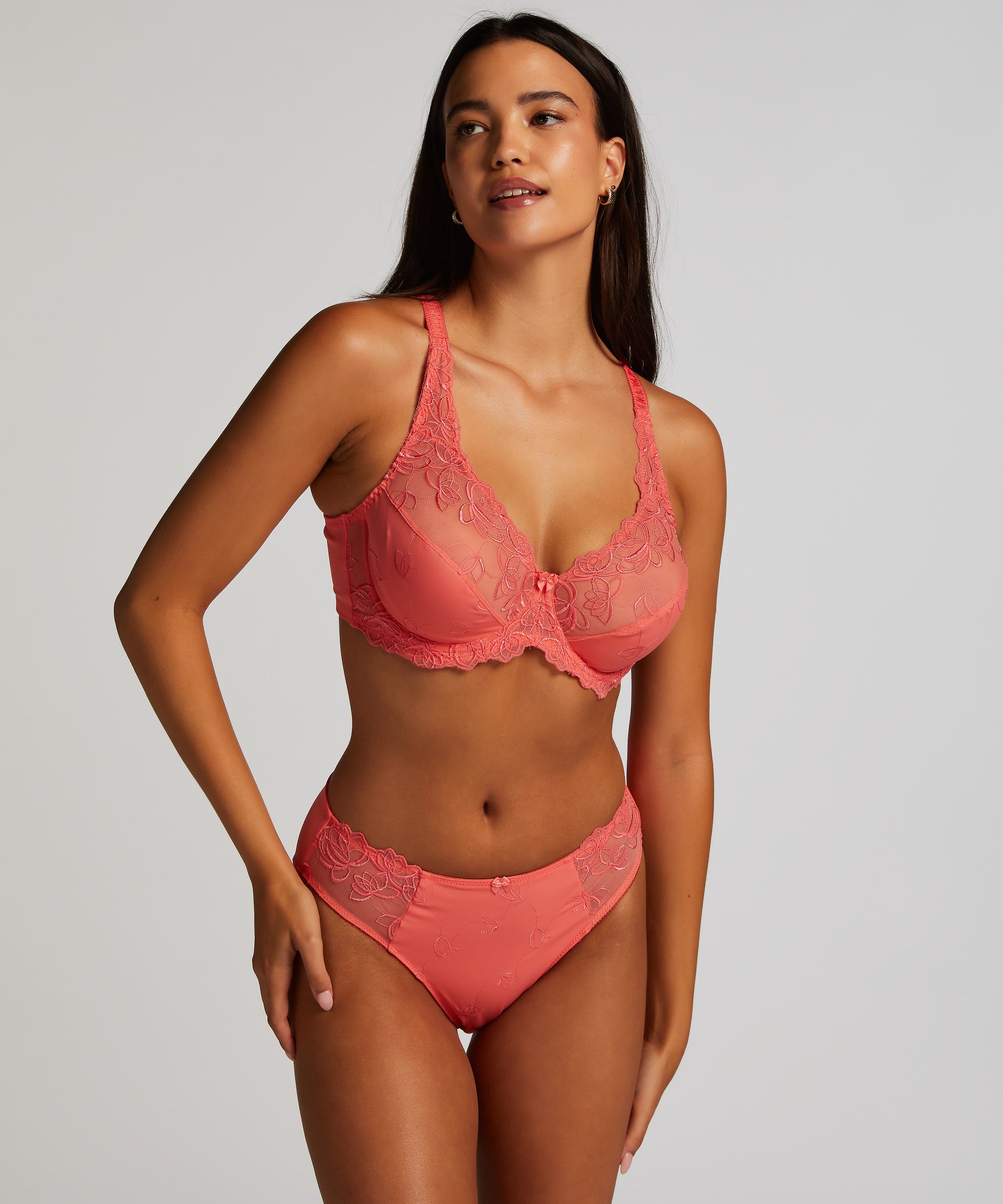 Diva Non-Padded Underwired Bra, Pink, main