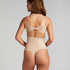 Sculpting scuba high waisted thong, Beige