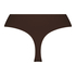 High Waisted Thong Smooth, Brown