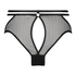 Pleasure Open-Crotch Brazilian Knickers, Black