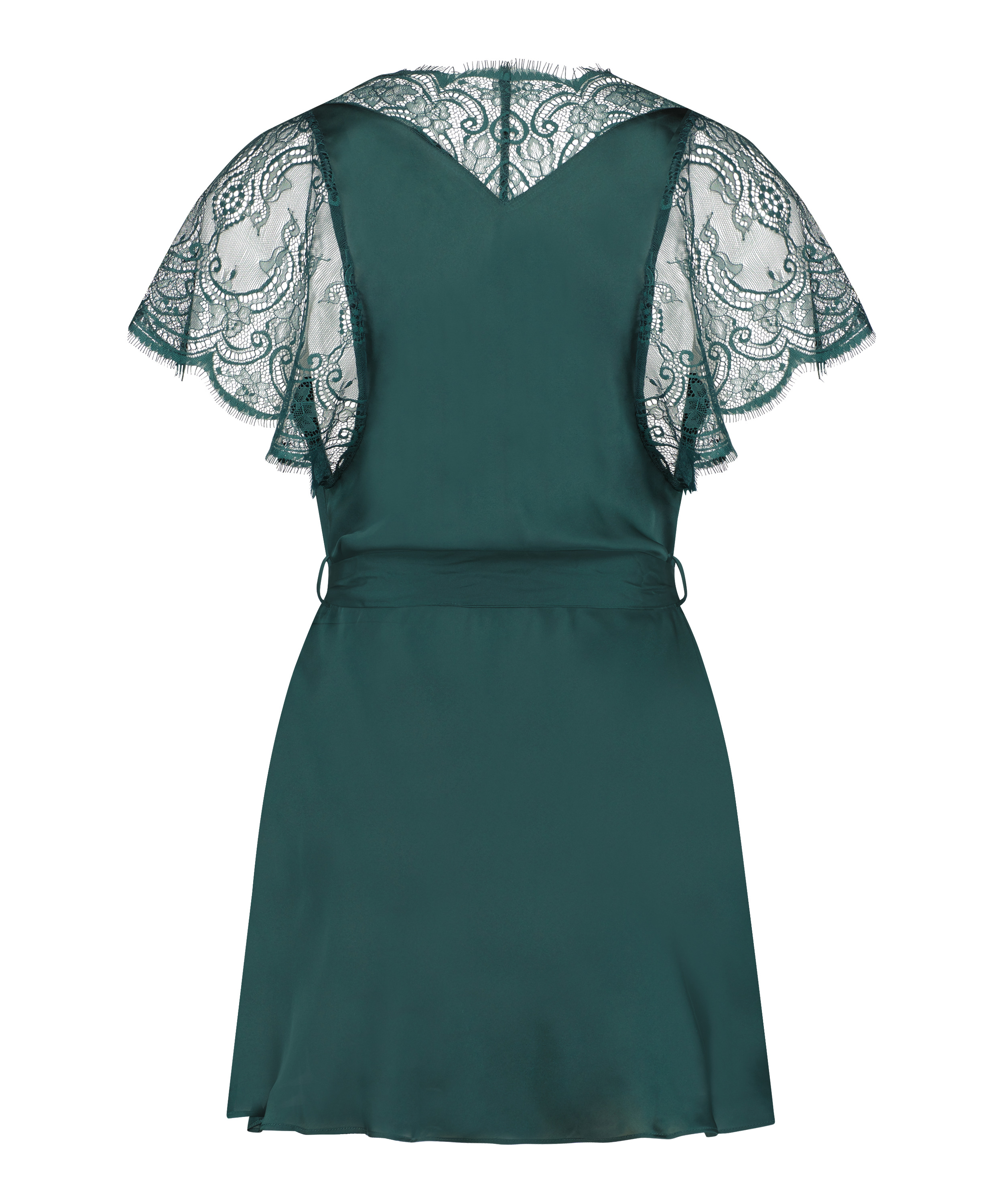 Coco satin kimono, Green, main