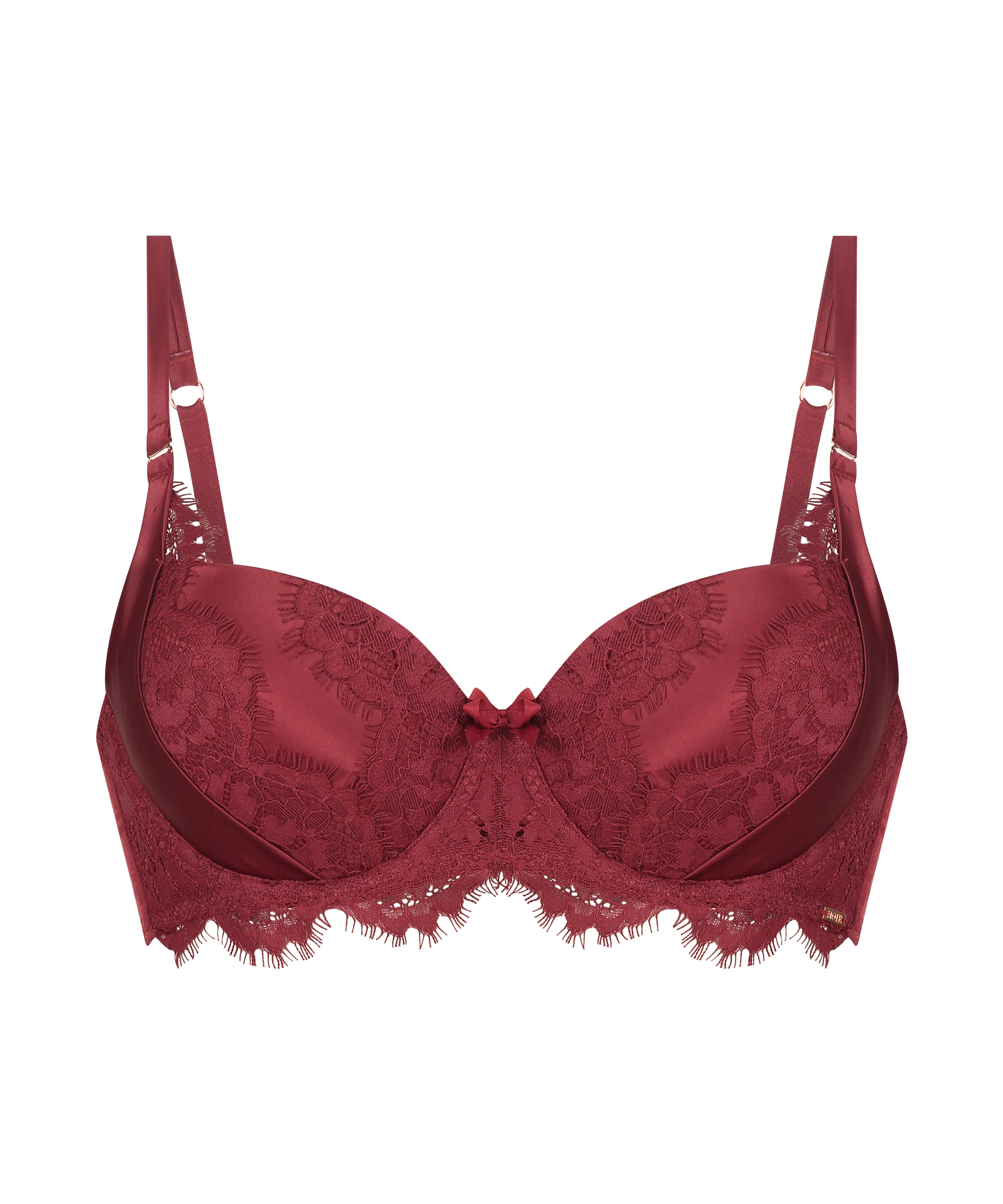 Hannako Padded Underwired Bra, Red, main
