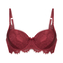 Hannako Padded Underwired Bra, Red