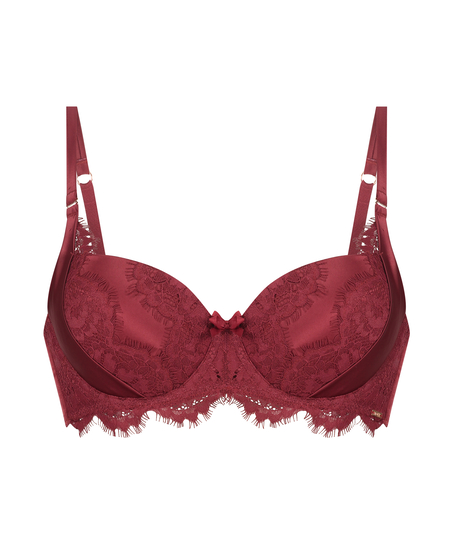 Hannako Padded Underwired Bra, Red