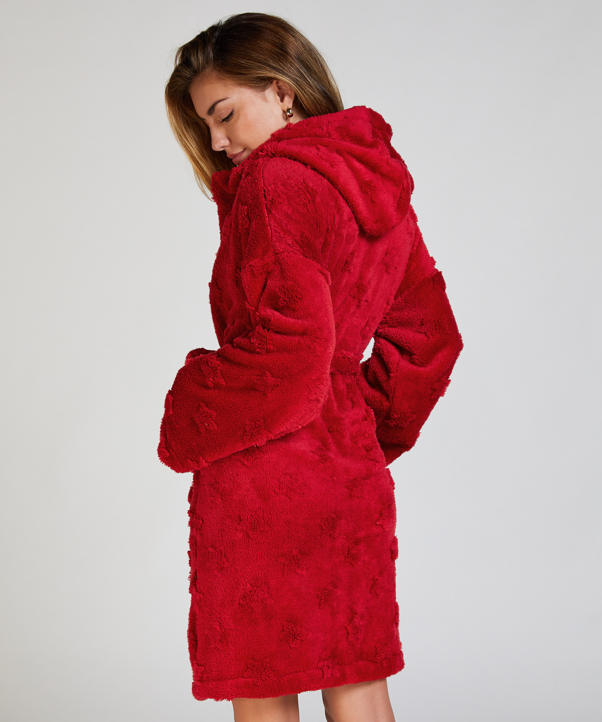 Stars Bathrobe, Red, main