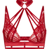 Emmeline Non-Padded Underwired Longline Bra, Red