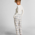 Flannel Pyjama Pants, Blue