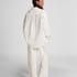 Seersucker Cotton Pyjama Pants, White