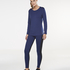 HKMX Strappy Basic Long-Sleeved Sports Top, Blue