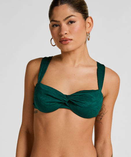 Azua Highleg Bikini Bottom, Green