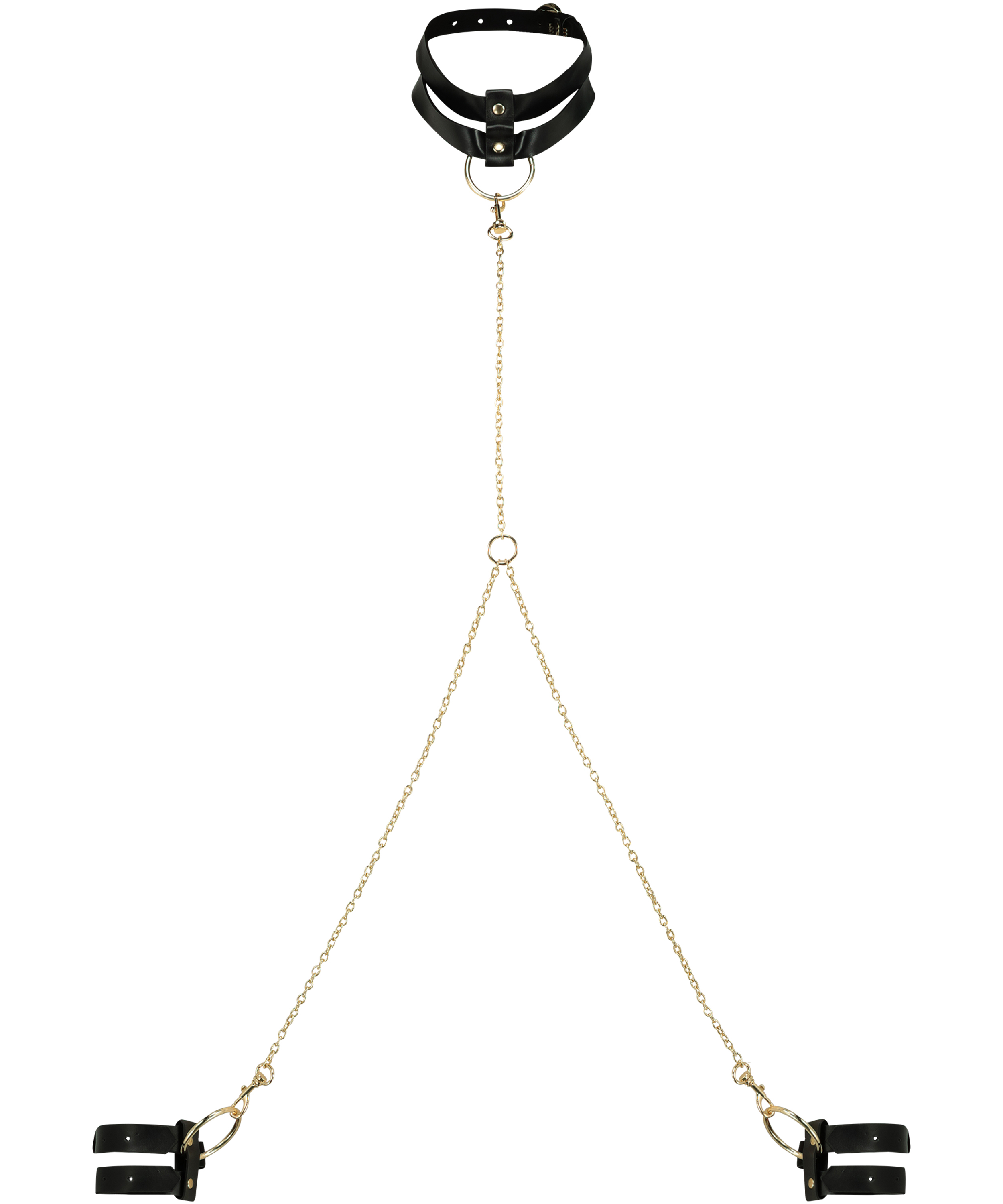 Private Choker Handcuffs, Black, main