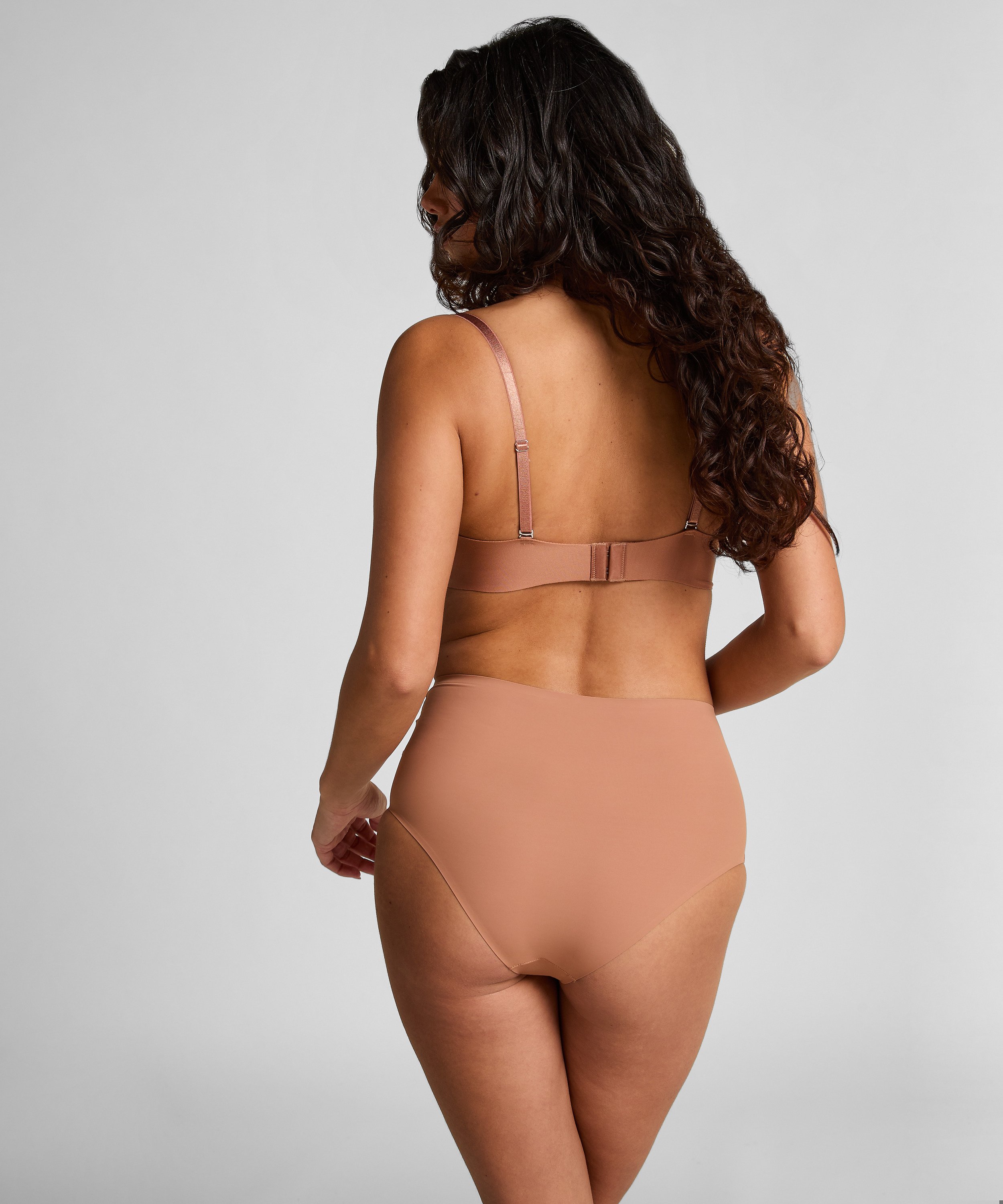 Jane Padded Strapless Underwired Bra, Brown, main