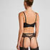 Nienke Non-Padded Underwired Longline Bra, Black