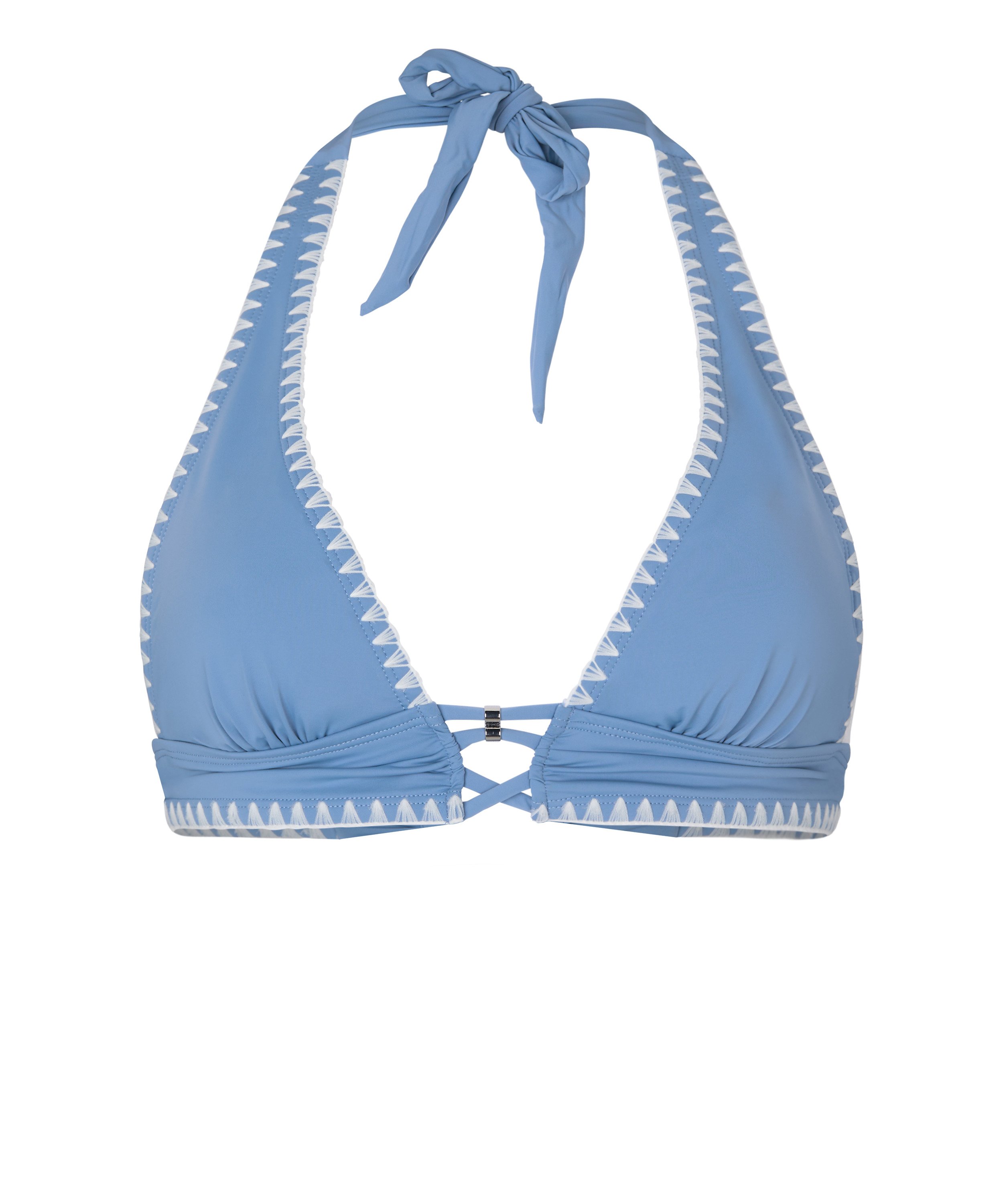 Joburg Triangle Bikini Top, Blue, main