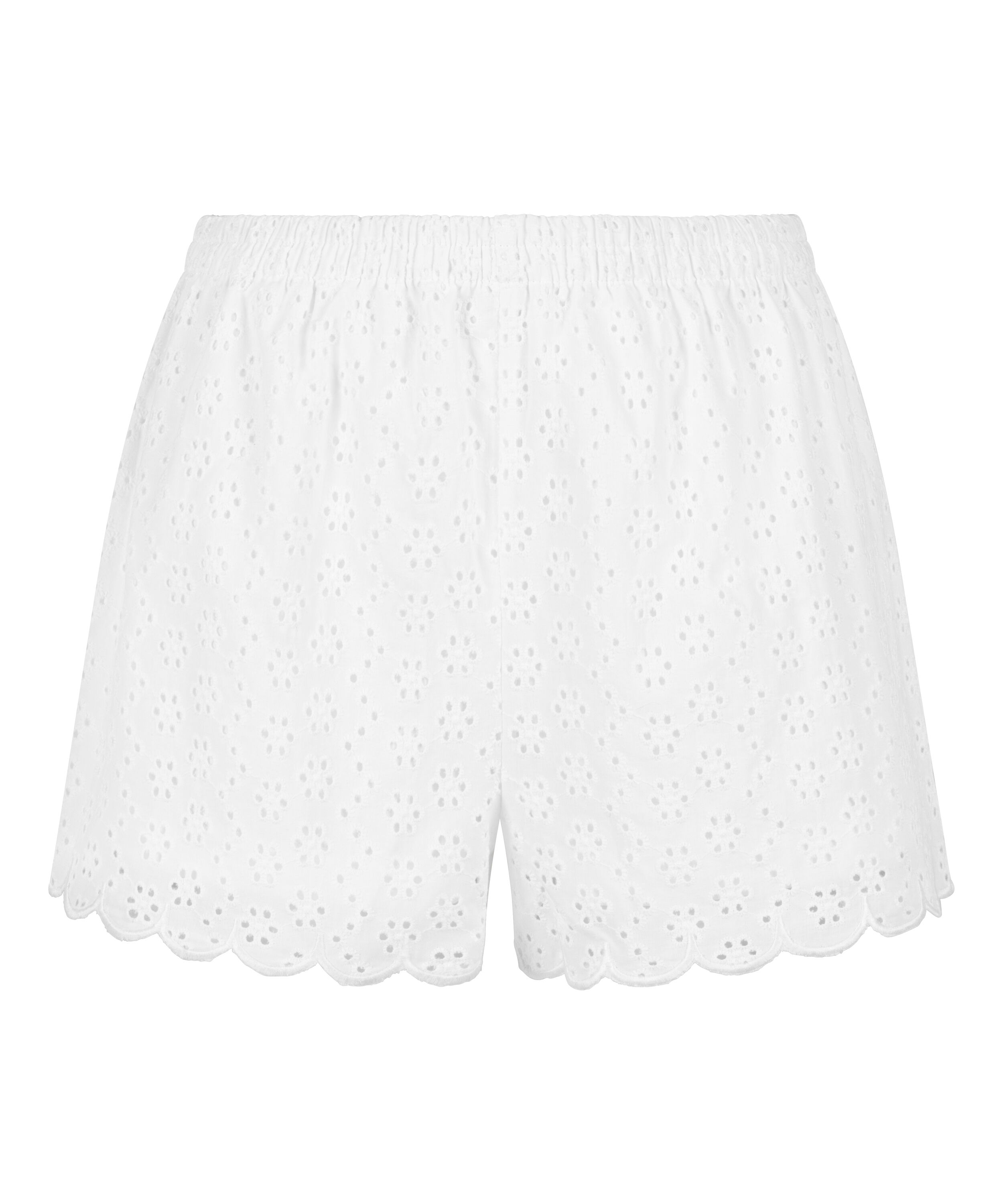 Short Broiderie Anglaise, White