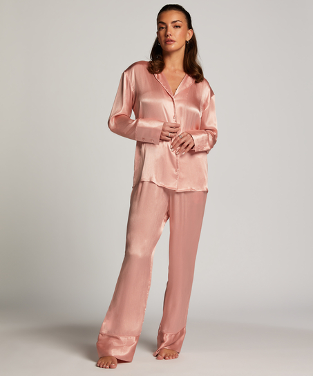 Satin Trousers, Pink