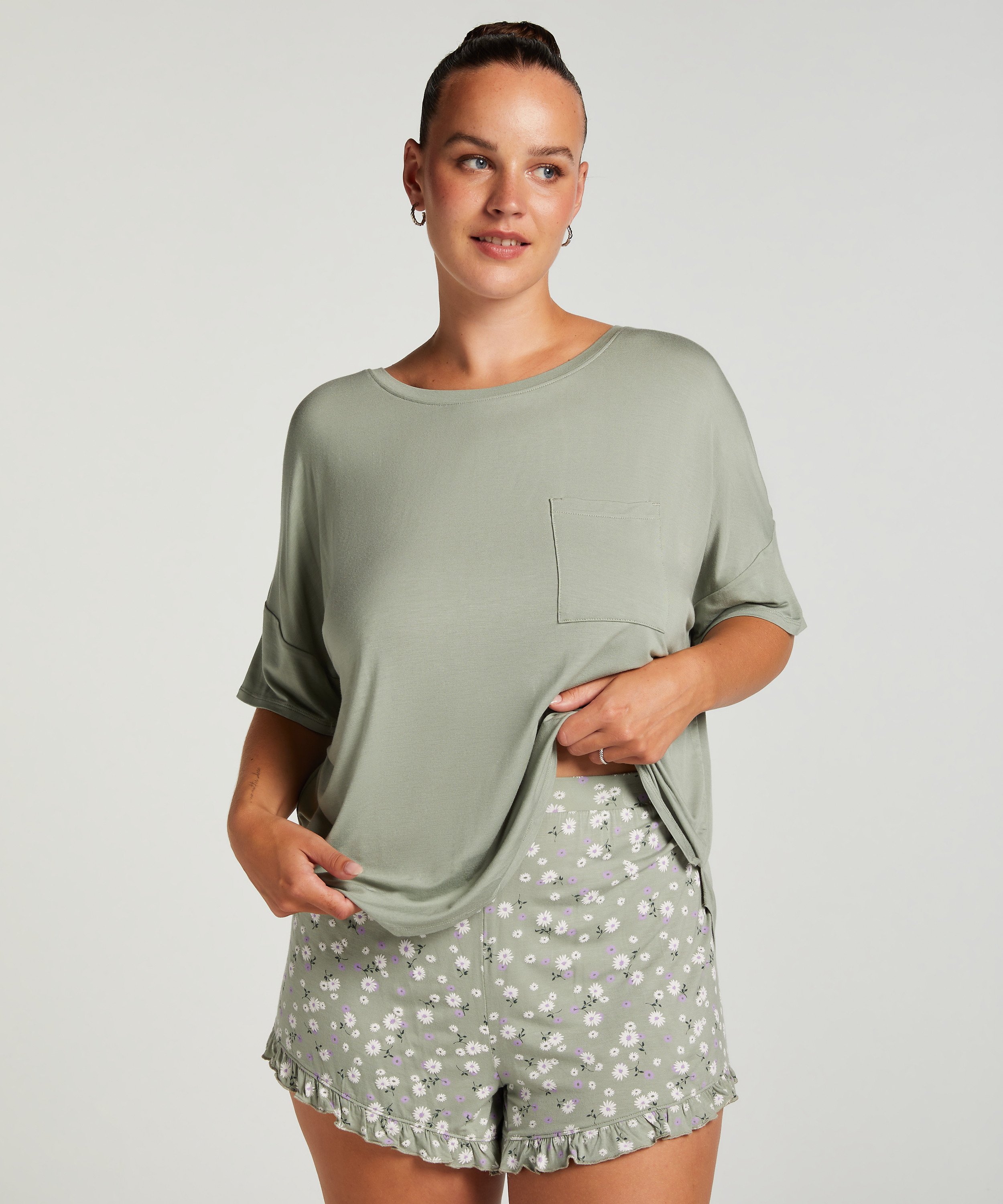 Short Pyjama Set, Green, main