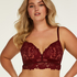 Shiloh Padded Longline Non-Underwired Bra, Red