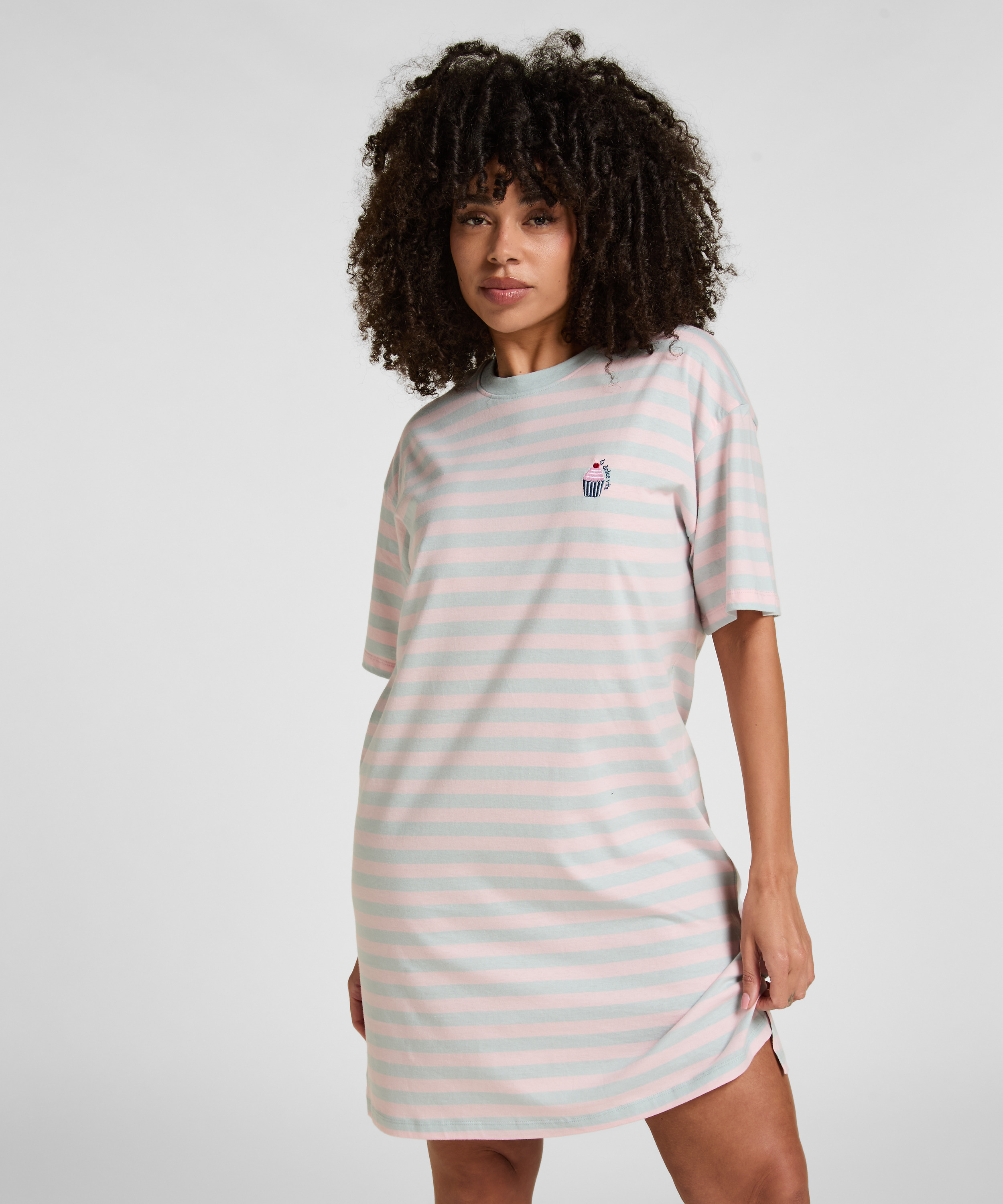 Roundneck Nightshirt, Blue, main