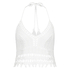 Crochet Crop Top, White