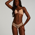 V-shaped Brazilian knickers mesh, Orange