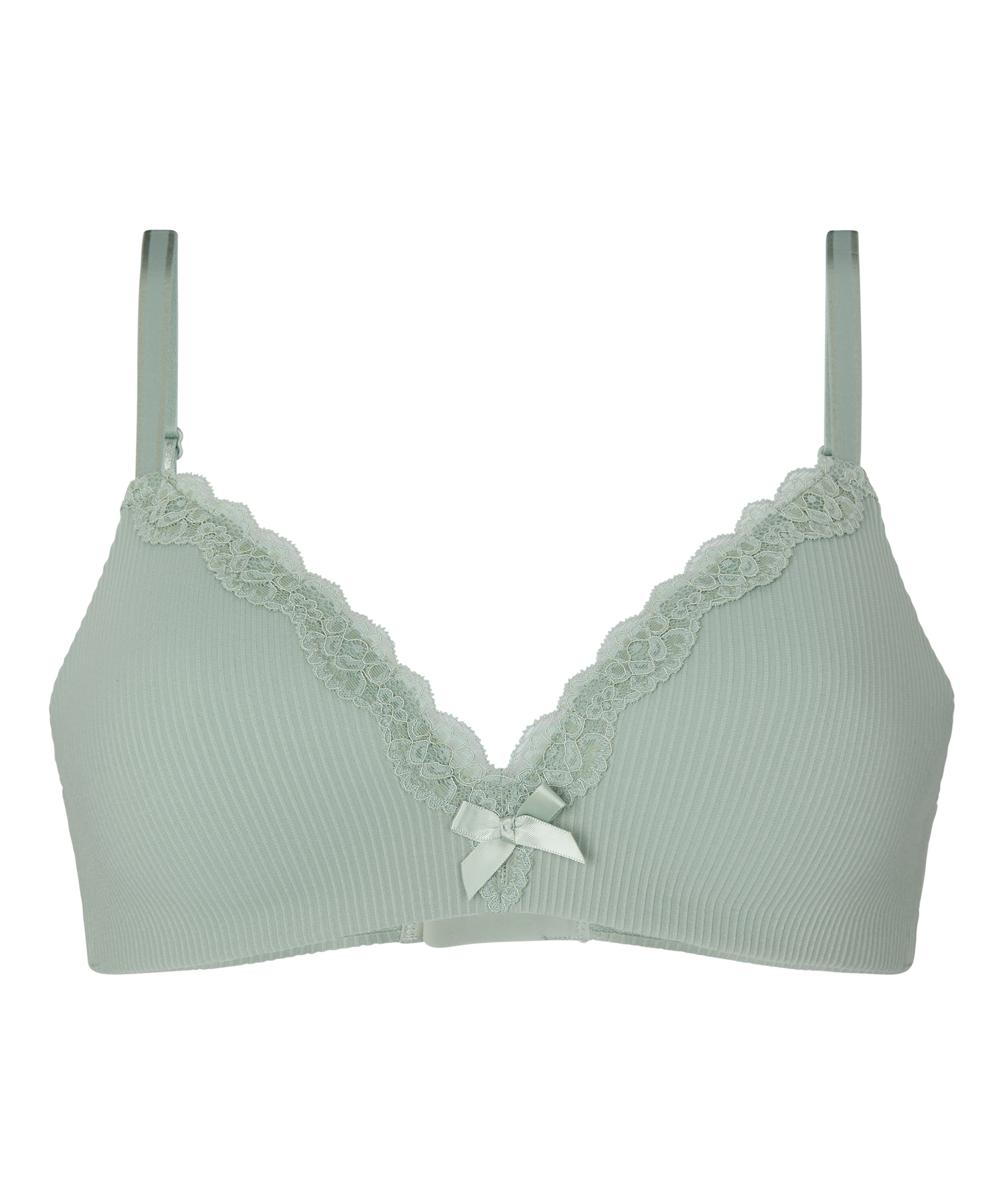Lola Padded Non-Wired Bra, Green, main