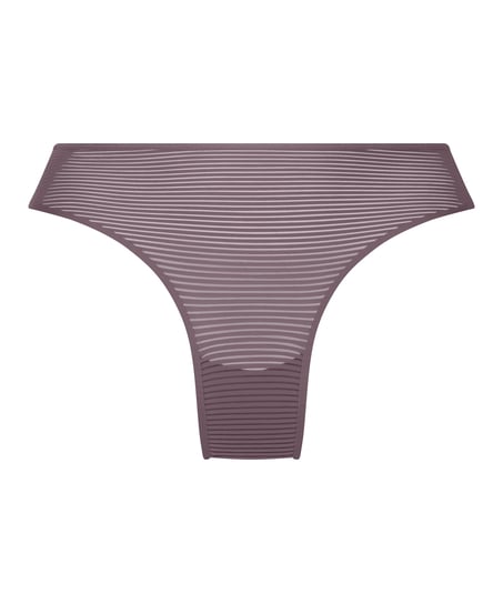 Invisible Brazilian Stripe mesh, Purple