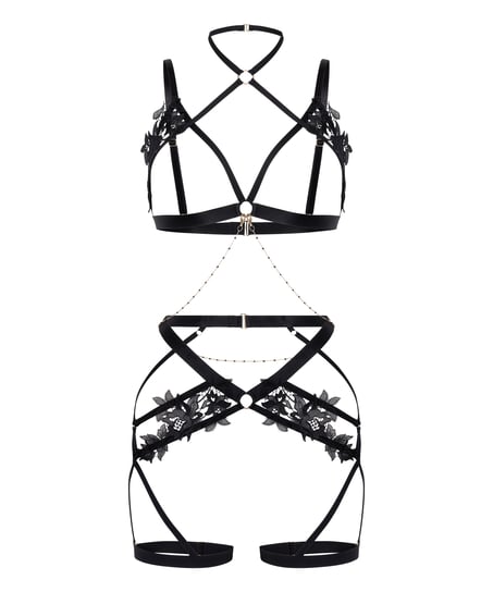 Applique Harness, Black