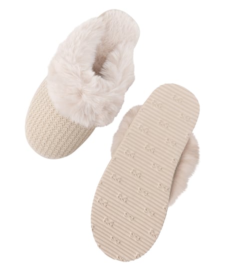 Lowan Mule Slipper, White