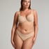 Mesh thong, Beige
