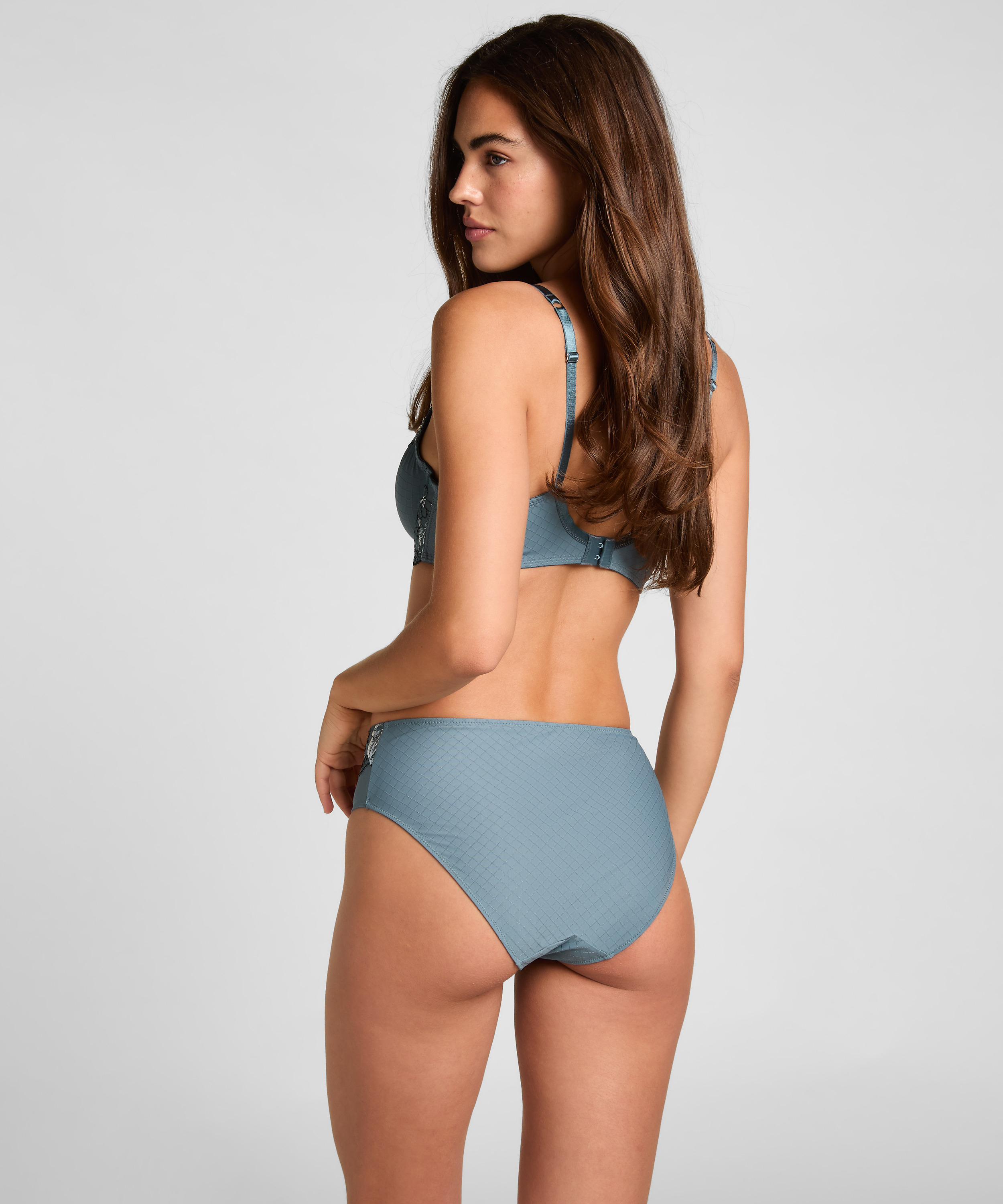 High Waisted Slip Helena, Blue, main