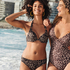 Leopard Rio Bikini Bottoms, Beige