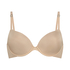 Transparent Back Multiway Padded Underwired Bra, Beige