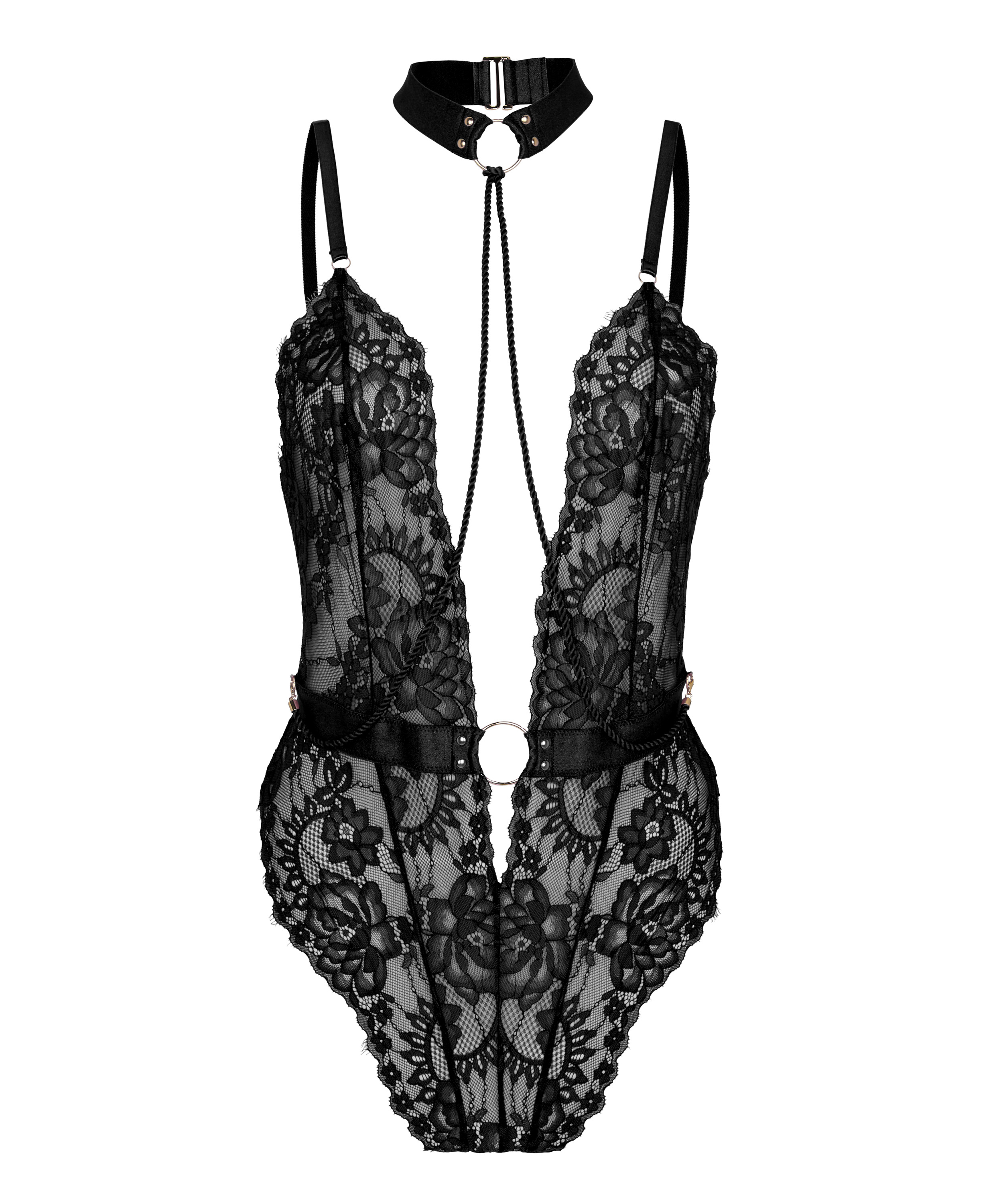 Private Brandy body open crotch, Black, main