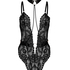 Private Brandy body open crotch, Black