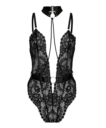 Private Brandy body open crotch, Black
