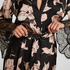 Kimono Long Satin Lace, Black