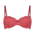 Marine Padded Underwired Bra, Red