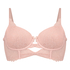 Juliette Padded Longline Underwired Bra, Pink